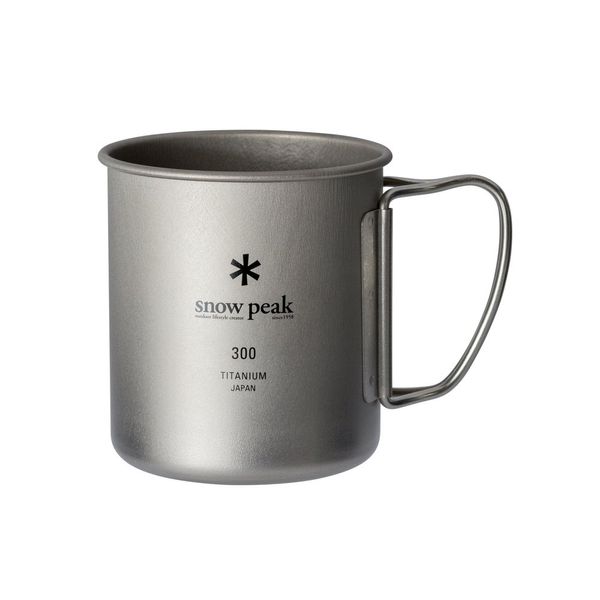 Snow Peak Titanium Single Walled Mug (MG-142), Grey