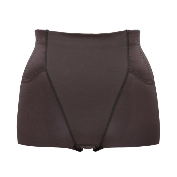 Lucien Women's Girdle Shorts, Suppressing Float Flesh and Neat Waist, Short Length, Solving Lower Body Problems, earth brown