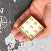 Silver Heart Metal Map Push Pins