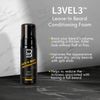 L3 Level 3 Leave-In Beard Conditioner Foam - Beard Hydrator - Soften and Moisturizes Facial Hair