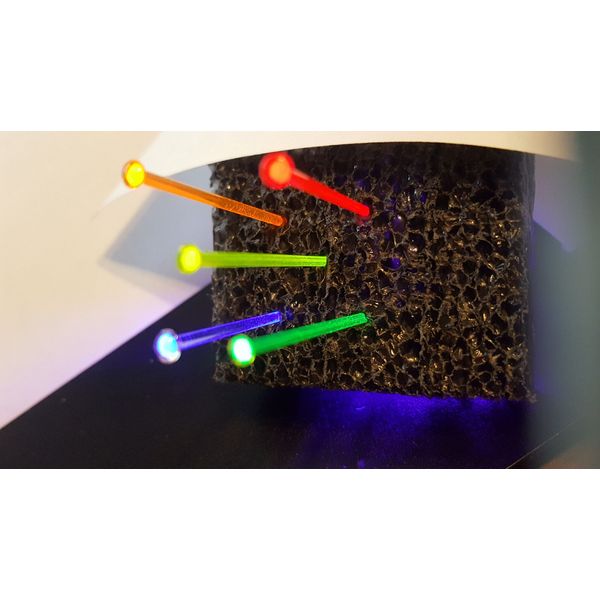  1911 2.0mm FIBER OPTIC FRONT SIGHT REPLACE RODS INSERTS - FREE SHIP 2x2"