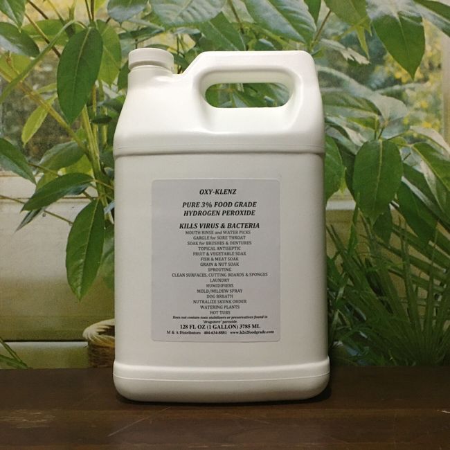 1 Gallons 3% FOOD GRADE HYDROGEN PEROXIDE dilute 35% h2o2
