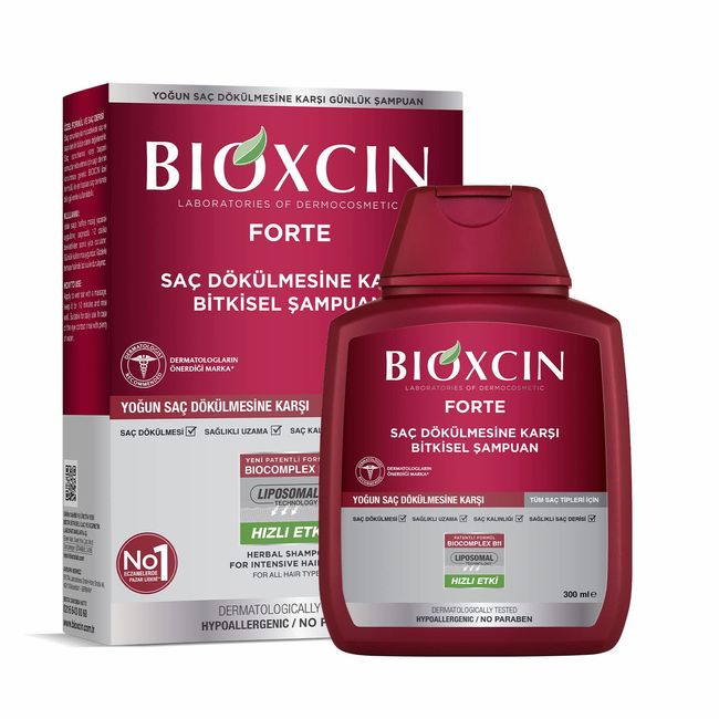 Bioxcin Forte Saç Dökülmesine Karşı Bitkisel Şampuan (1 x 300 ml)