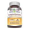 Tumeric Curcumin Max Potency w/ Bioperine Black Pepper 2250mg 180 Caps-USA made