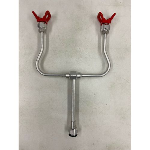 Airless Paint Spray Gun Extension Pole Double Nozzle Guard Painting Tool