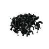Black Round Cable Clips K-Type Trade Box, 9mm- 500 Pieces