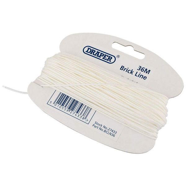 Draper 27433 Brick Line, Blue, 36m Length