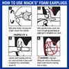 Mack's Snore Blockers Ear Plugs (100 Pair) - Lime Green
