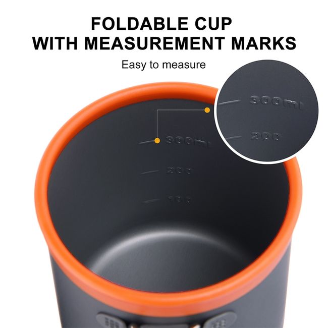 Foldable measure cup