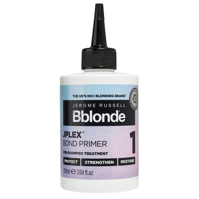 Jerome Russell Bblonde JPLEX 1 Bond Primer - Pre Shampoo Hair Treatment to Protect, Strengthen & Restore Hair, Strengthen & Nourish Damaged Bonds, 200ml