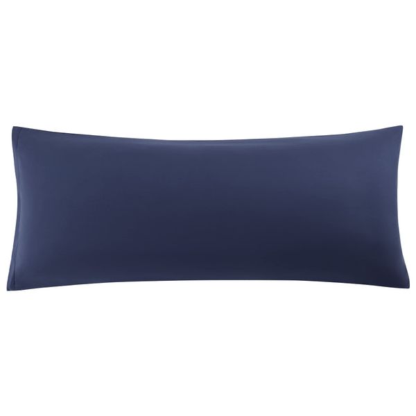 sourcing map Soft Brushed Microfiber Body Pillow Cover with Zipper Closure, Bolster Pillow Cases Long Pillow Cases for Body Pillow Navy 20"x48"(4ft)