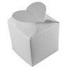 50 x White Heart Top Wedding Favour Boxes
