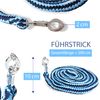 Pferdelinis Lead Rope with Panic Hook for Horses - 2m, Light Blue/Blue