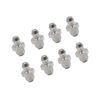 Partuto 8pcs M8 x 1 Thread Stainless Steel Straight Grease Nipple Fitting Replacement