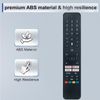 Replacement Universal Remote Control Applicable For TOSHIBA/JVC/Panasonic/Mitchell Smart TV's,Compatible Models:RC45161,CT-8562,CT-8555,RC45160,With Voice Function