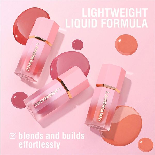 3 Colors Makeup Soft Liquid Blush Light Weght Long-lasting Liquid Blush Stick