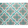 3 pc Microfiber Set:1 Drying Mat (15"x20"),1 Towel & 1 Dishcloth,AQUA & GREY,CK