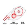 Staples Correction Tape, White, 2/Pack (ST59818)