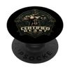 Muscle Bodybuilder Logo & Certified Beast Text. Green & Tan PopSockets Swappable PopGrip