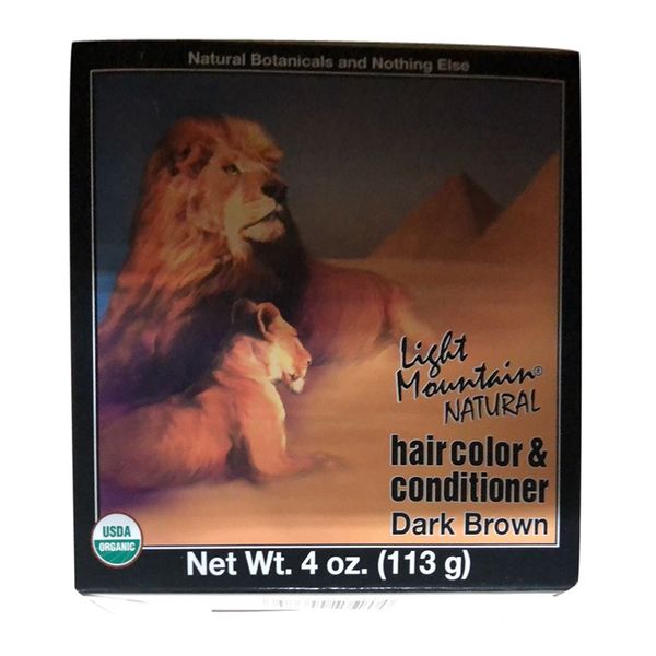 Light Mountain Henna Dark Brown -- 6x4 Oz6