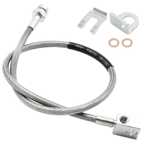 Hoypeyfiy 25 Inch Brake Line 4-6 Inch Suspension Lift 89703 Replacement for Jeep Cherokee XJ 1984-2001, Replacement for Wrangler TJ LJ YJ 1987-2006, Stainless Steel