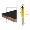 Yonico 14127 2-Inch Down Shear Flush Trim Router Bit 1/2-Inch Shank