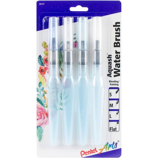 Pentel Aquash Water Brush, Nylon, White, S