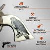 Premium Grips Compatible Replacement for Ruger Wrangler Grips .22lc Model Solid Wood Rustic Betsy Ross Flag