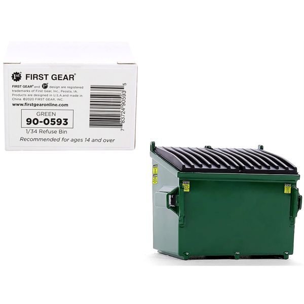 First Gear Green: Novelty & Specialty Items Trash Bin