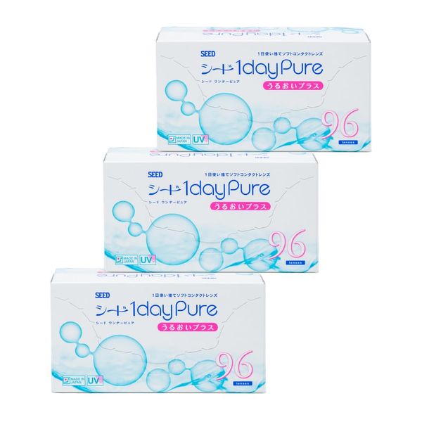 [3 Boxes] One Day Pure Moisture Plus [BC] 8.8 [PWR] -6.50 96 Sheets