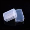 FISHSHOP 6 PCS Small Clear Plastic Storage Box Containers, Mini Rectangular Storage Box, Transparent Storage Case Organizer for Small Items and Other Craft Projects