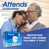 Attends Disposable Underwear Pull On with Tear Away Seams AP0720, Medium, 80 Ct