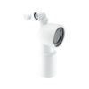 McAlpine 90 Degree Bend Adjustable Length Rigid WC Connector with Vent Boss WC-CON9V