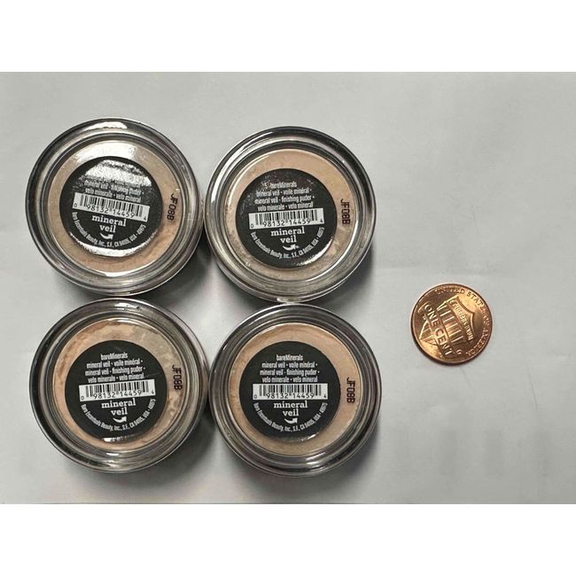 [4 Pack] bareMinerals Mineral Veil Powder 4x0.57g=2.28g Travel Size New 53-HU255