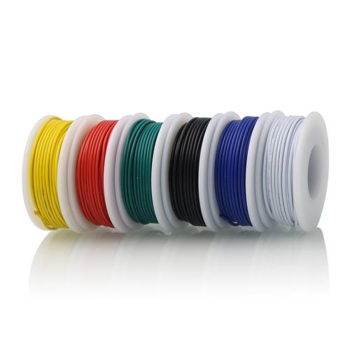 CBAZY Hook Up Wire Kit (Stranding Kit) 24 Gauge 6 Colors 10m Each Wire 24AWG PVC Wire
