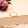 CARISSIMA Women's 9ct Yellow Gold Flat Twist Band Stack Ring #M