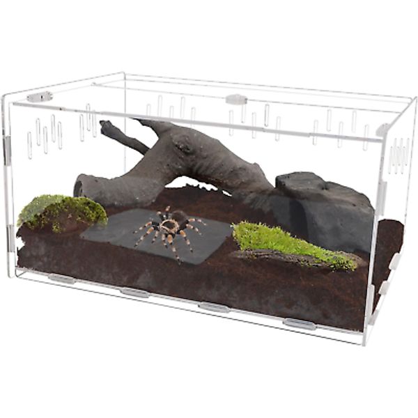 Reptile Terrarium, Tarantula Enclosure, 16" X 11" X 6" Acrylic Large Feeding Tar