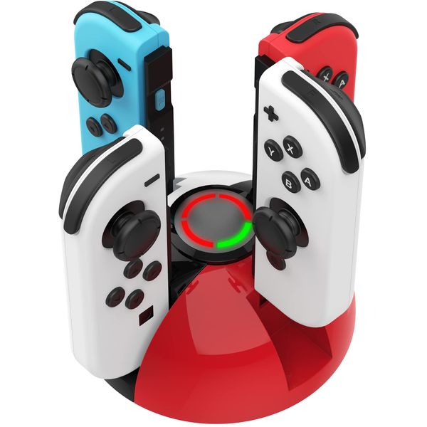 HEIYING Switch Controller Charging Dock for Nintendo Switch/OLED Joy-Con Controller, Joy-Con Charger Stand Station with LED Indicator