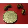 Brass Set Screws, Cup Point, 1/4-20 x 3/8" Length, 25 Pieces