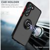 XINYEXIN Compatible with Google Pixel 9 Pro/Pixel 9 Case with Ring Holder, PC +TPU Shockproof Bumper Case Protective Cover - Red