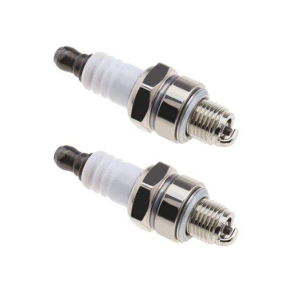 OTOTEC 2pcs CMR6A Spark Plug Improved Fuel Efficiency for Brush Cutter Hedge Trimmer Compatible with Agria Cobra Dolmar Efco Fuji Husqvarna BBX7600 BHX2500