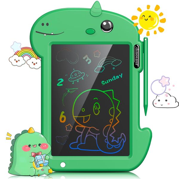 LCD Writing Tablet for Kids 8.8 Inch Toddler Toys for 3 4 5 6 7 8 Year Old Boys Girls Toys Drawing Pad Dinosaur Toys for Toddlers Doodle Board Drawing Tablet Birthday Christmas Gifts (Green)