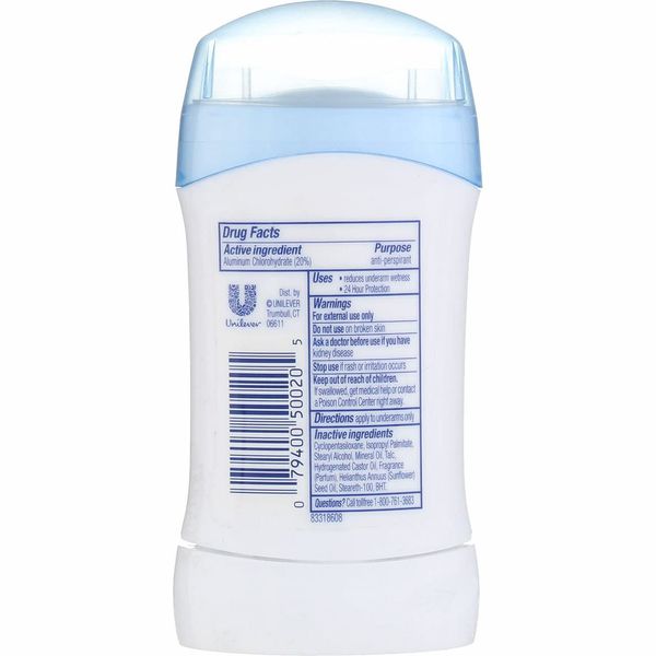 Dove Deodorant 1.6oz Powder Invisible Solid (6 Pack)