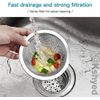 4 PCS Stainless Steel Kitchen Sink Drain Strainer & Mesh Screen Drainer (1 Pack)