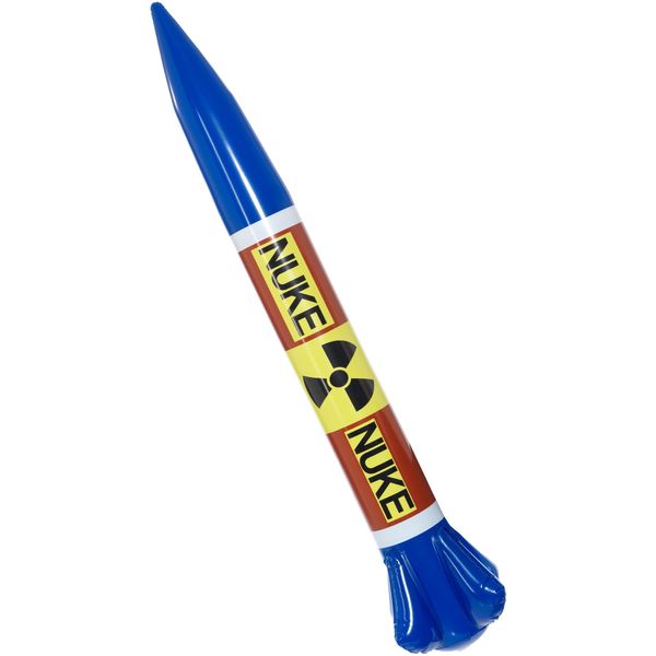 Smiffy's 40307 Inflatable Nuclear Missile, Multi-Colour, One Size