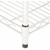 3-Shelf Shelving Storage Unit, Metal Organizer Wire Rack, Chrome Silver