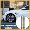 Partuto 2pcs Car Wheel Hanger Alignment Pin Tire Stud M14x1.25 Titanium Tone Replacement