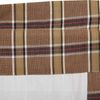 VHC Brands Rustic & Lodge Kitchen Window Curtains-Wyatt Tan Bedding Accessory, 16x72