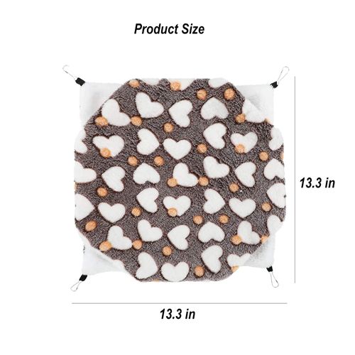 Small Pet Cage Hammock, Double Layer Guinea Pig Rat Hammock Guinea Pig Hamster Hanging Hammock Toy Bed for Chinchilla Parrots Sugar Ferret Squirrel