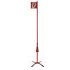 Fire Extinguisher Stand with Pole Red X-Foot
